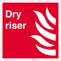 dry riser sign
